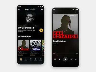 Music App Redesign app ui