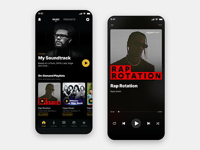 Music App Redesign app ui