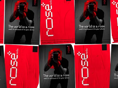 Rose media branding design logo