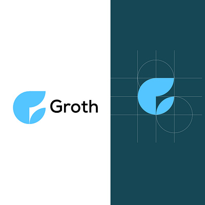 Groth symbol, G letter mark, Brand identity Logo modern logo