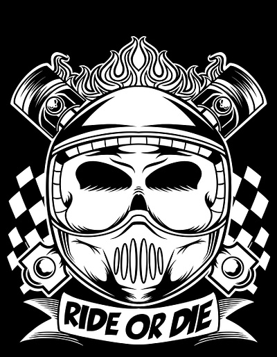 Ride or die animation apparel design art artwork brand design branding comission work design illustrator graphic design illustration logo merch design motorcycles print design tshirt design vector vector art