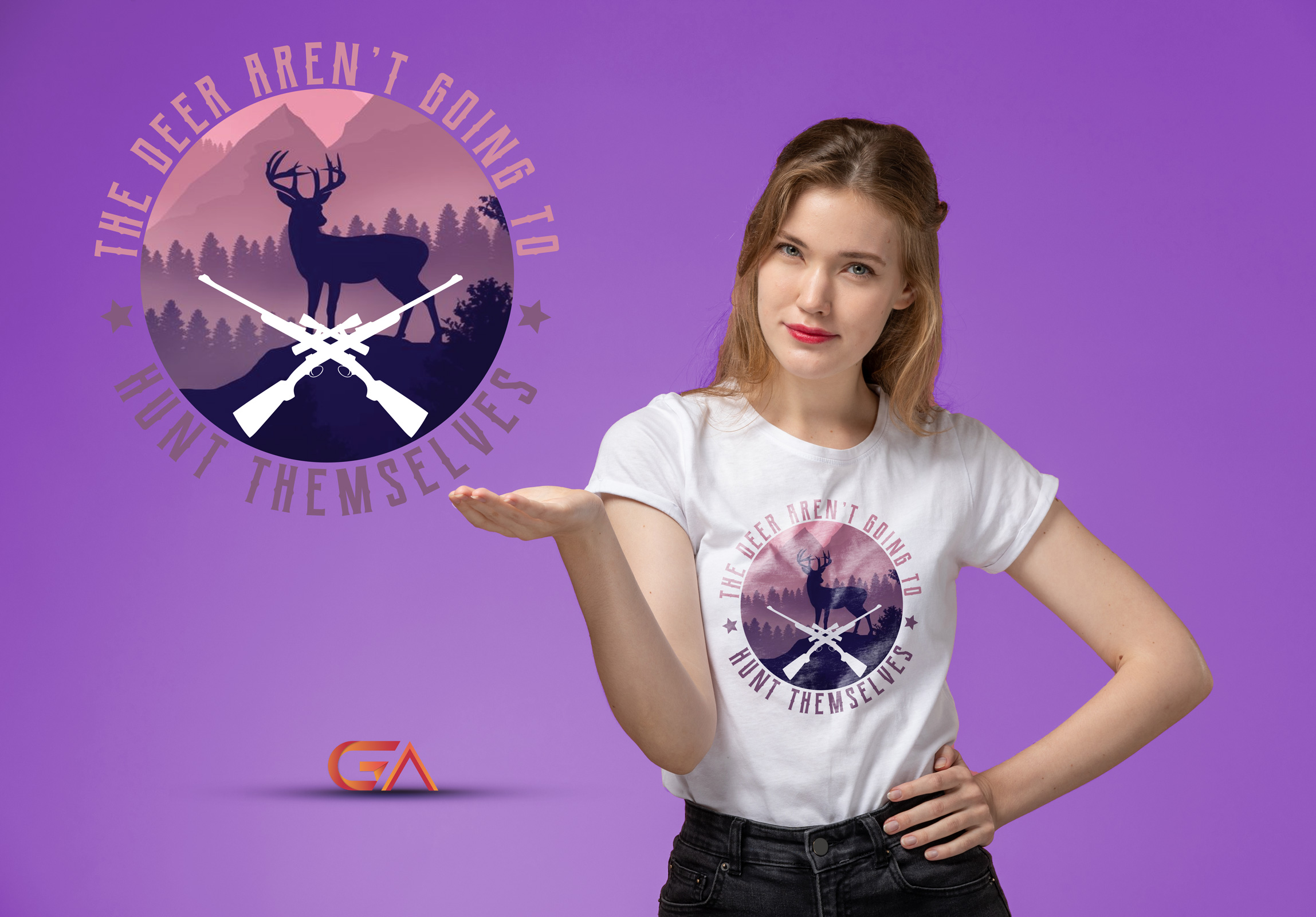 Hunting T Shirt Design Hunt Deer Hunting Tee Hunt Tshirt By   Original Ebd4ac4a3c5675756a63565b9279a985 