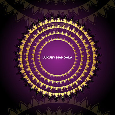 Luxury Mandala app branding design floral graphic design illustration logo luxury background ui ux vector
