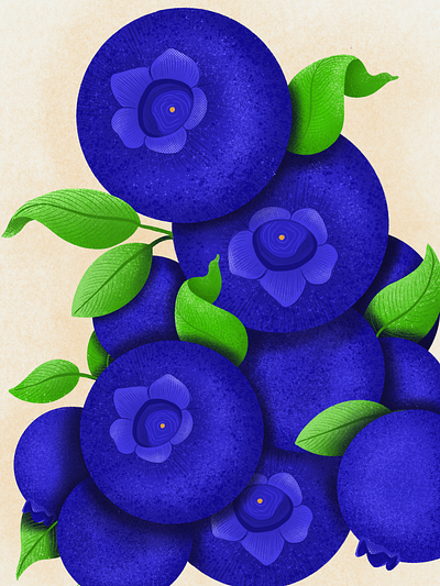 Bunch of blueberries art artwork blueberry concept design digital digital artwork digitalart flat vector fruits graphic design illustration procreate