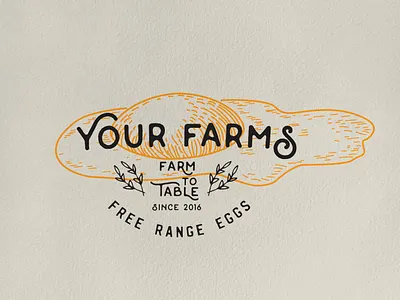 Free range egg logo brand identity design graphic design illustration logo logo design typography