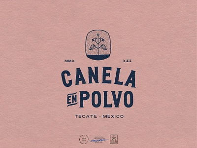 Canela en Polvo brand design brand identity branding branding design cinnamon coffee coffee shop desert hand drawn hand lettering lettering logo logo design mexico plant retro rustic typography vintage visual identity