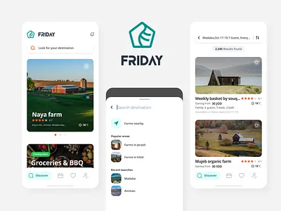 Friday App book farm friday ui ux