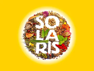 Solaris branding food graphic design label design lettering logo packaging photo editing photography spices