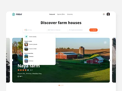 Friday Web booking friday ui ux web