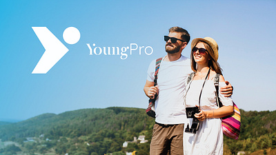 YoungPro branding design iconiclogo lettermark logo logo design logomark