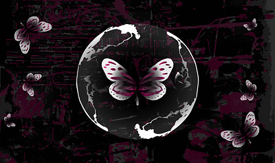 butterfly design graphic design illustration