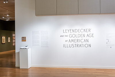 Leyendecker and the Golden Age of American Illustration 1920s art art museum design exhibition exhibition design graphic design illustration lettering museum typography