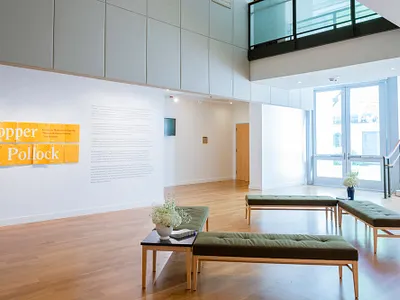 Hopper to Pollock art art museum design exhibition exhibition design graphic design typography