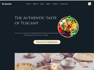 Landing page vintage Italian restaurant adobexd branding figma figma landingpage good ui landingpage responcive ui responsive landing page restaurant landing page s ui ui design uiux vintage landing page