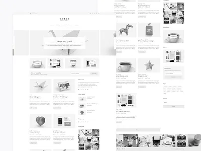 Grace - Minimal WordPress Blog Theme blog graphic design ui ux web design website design wordpress wordpress design wordpress template wordpress theme