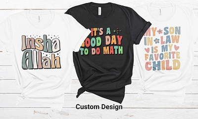 I will create retro groovy wavy typography t shirt design nostalgic