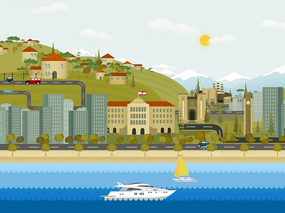 Lebanon <3 after effects animation design illutrated infographic lebanon motion graphics