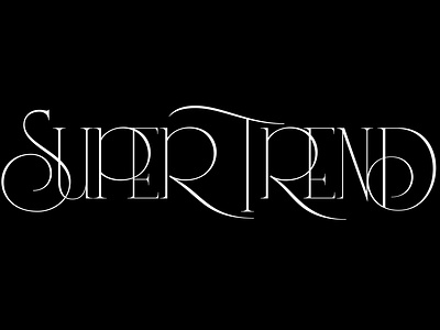 Super Trend adobe branding custom lettering design font graphic design illustration illustrator lettering logo stunt roman type type design typeface typography