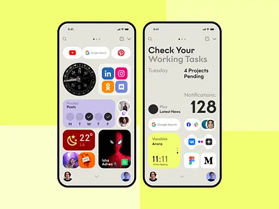 Tasks App - Mobile Ui Design design easy design for website mobile app mobile app design mobile screen task management app tasks app trending mobile app design typography ui ux working tasks mobile app