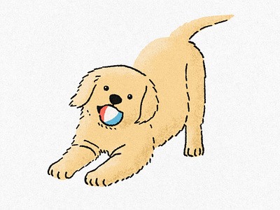 Dog like squeaky toys because it sounds like their prey animal cartoon cute pet did you know digital art digital illustration dog drawing fact of the day fun fact illustration pet procreate puppies puppy toys