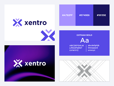 Letter X Logo for Xentro app brand identity branding design graphic design illustration letter x letter x logo logo logo designer logo timeless logotimeless typography ui ux vector x x logo