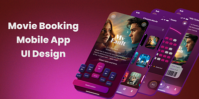Movie Booking App app design figma ui