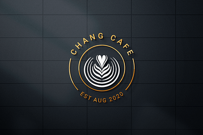 Chang Cafe logo branding cafe coffee coffee logo design graphic design logo logo branding logo design minimal logo