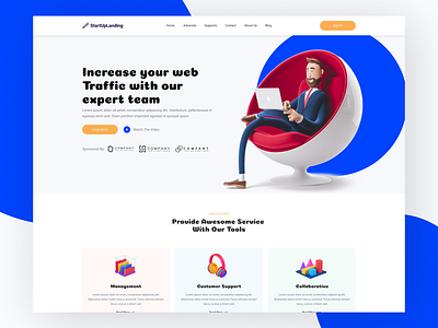 SEO Agency Landing Page animation app branding dashboard design figma graphic design herobanner illustration landing logo market marketing seo ui ux vector web webdesign website