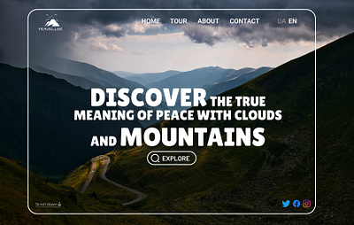 Tour planning webpage design adobe xd figma gra graphic design tour travel ui ux webpage design