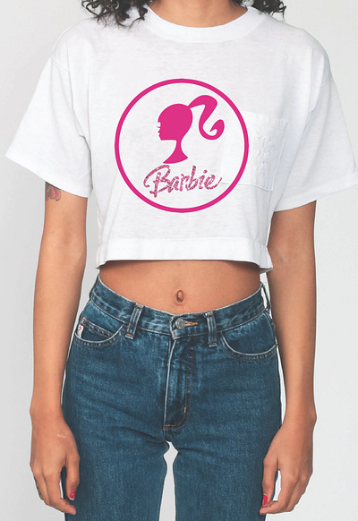 barbie crop shirt
