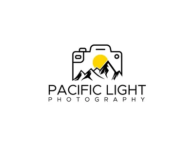 Pacific light Photography logo branding design graphic design logo logo branding logo design minimal logo photography logo