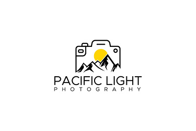 Pacific light Photography logo branding design graphic design logo logo branding logo design minimal logo photography logo