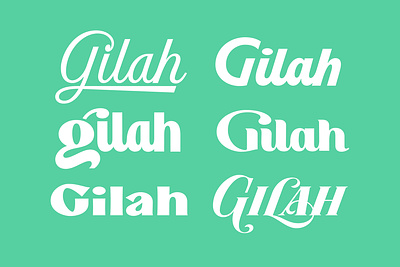 Gilah Logotype Development baltimore branding custom lettering design gilah graphic design hand lettering lettering letterpress logo logotype studio type type design typography vector