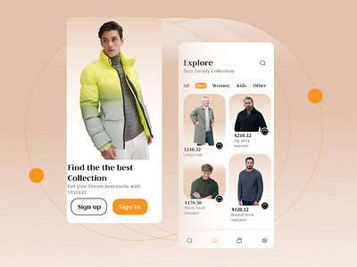 E-Commerce app branding design graphic design ux