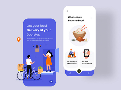 Food Delivery App breakfast designapps designuiux dinner fooddelivery foodnall illustrations logodesign lunch mobileappdesign uidesign uiuxdevelopment webapps