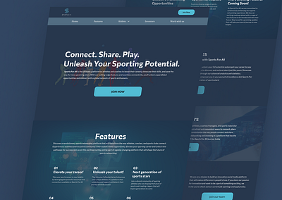 Spopeer - Athlete connection landing page app branding design graphic design landing page ui ux web design