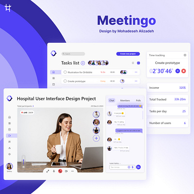 Meetingo Web Design :) design ui uiux web design