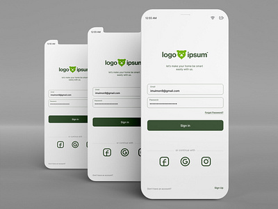 Sign-in page UI | mobile apps design | UI kit app app design apps business dashboard design graphic design home page in ios landing page mobile apps phone apps sign sign in page sign in page treand design treanding ui ux