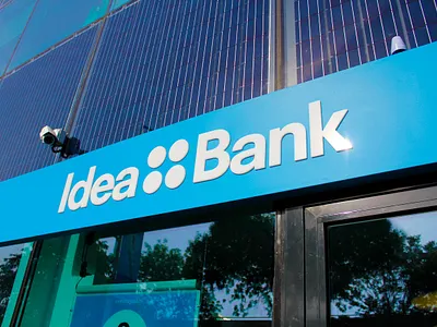 Idea::Bank advertising bank banking brand architecture brand guidelines branding communication facelift finance forms graphic design internal communication logo rebranding retail signage stationery website