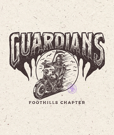 Guardians Foothills Chapter app brand branding company brand logo company branding company logo design graphic design handmade illustration lettering logo typeface typography ui ux vector vintage vintage badge vintage font