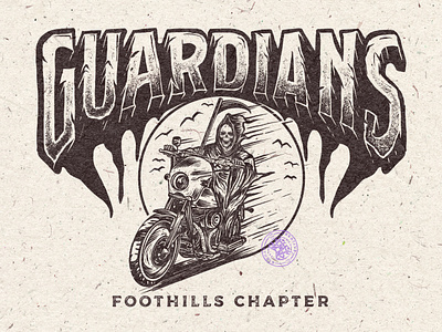 Guardians Foothills Chapter app brand branding company brand logo company branding company logo design graphic design handmade illustration lettering logo typeface typography ui ux vector vintage vintage badge vintage font