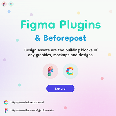 Figma Plugins & Beforepost 3d adobexd animation art branding color design figma graphic design illustration logo mobile sketch typography ui uiux ux vector web webdesign