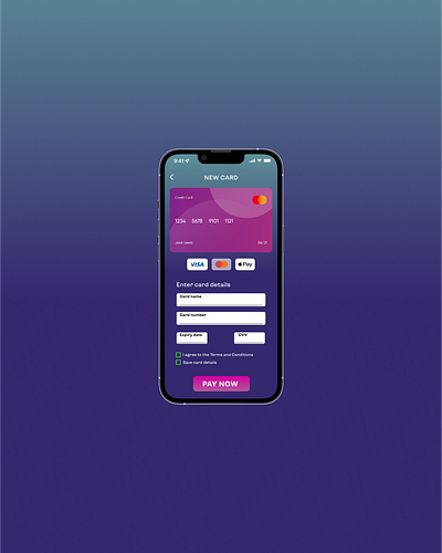 Card Checkout design ui