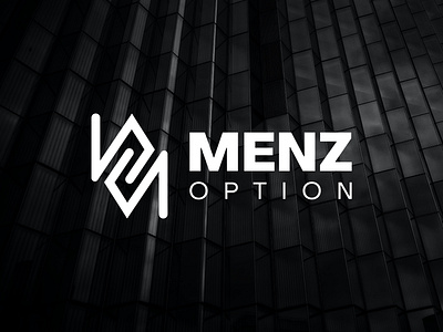 MENZ OPTION logo design art brand branding clean design fashion flat graphic design icon identity illustration illustrator logo logo design logotype minimal modern simple typography vector