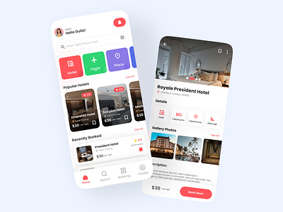 Bookify- Hotel booking app app app design app uiux booking booking app booking app design bookingapp design hotel booking mobile mobile app design reservation app ui uxui