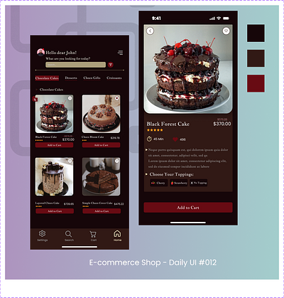 Ecommerce Shop - Daily UI #012 app dailyui design ui uidesign