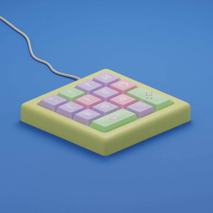 Cute keyboard by Iuliia Alekseeva on Dribbble