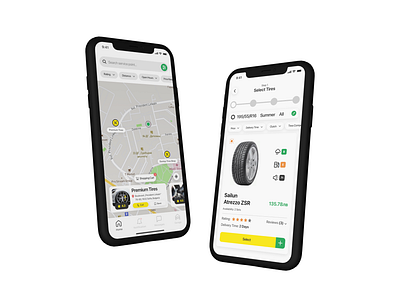 Vehicle Tire Shop Mobile Apps apple cars e commerce finder ios maps marketplace mobile apps mobile design shop simple apps ui ux vehicle