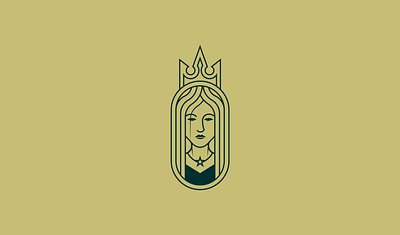 Minimal Queen Logo Design beauty logo brand mark character logo logo minimal design minimal logo minimal logo design minimal queen queen queen logo
