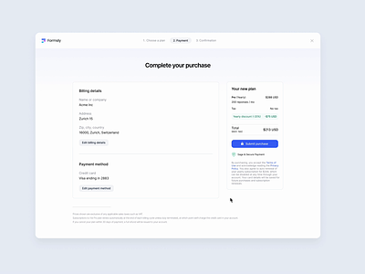 Formsly - Payment success page clean design flat illustration logo minimal responsive ui ux web